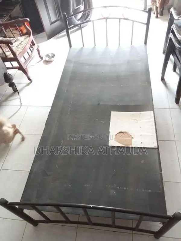 Steal Bed with Matress 6*3