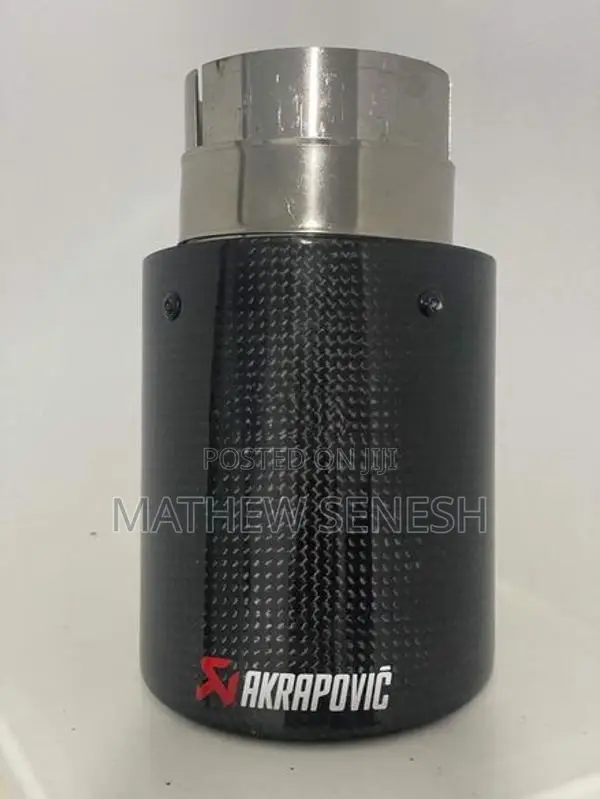 Akrapovic Real Carbon Fiber Exhaust Tip 65mm.