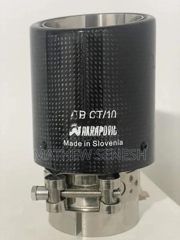 Akrapovic Real Carbon Fiber Exhaust Tip 65mm.