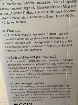 Sanitas Foot Massager