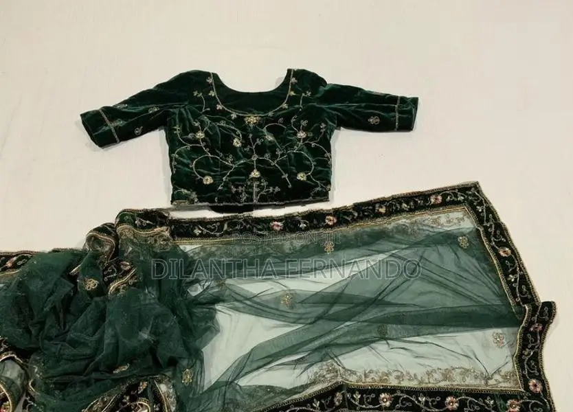 Green Bridal Lehenga Set