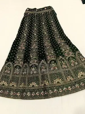 Green Bridal Lehenga Set