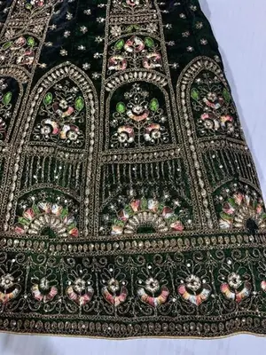 Green Bridal Lehenga Set