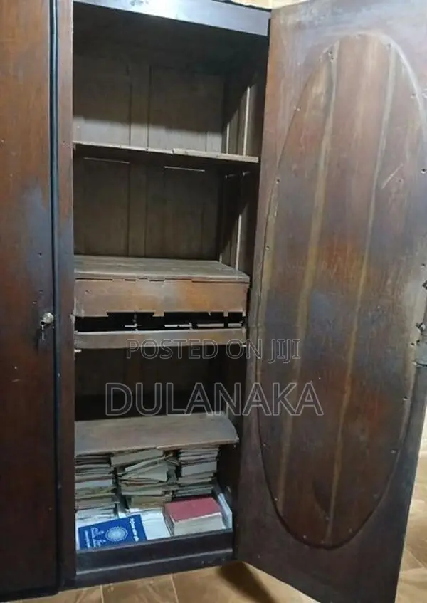 Old Teak Wood Cupboard with Mirror