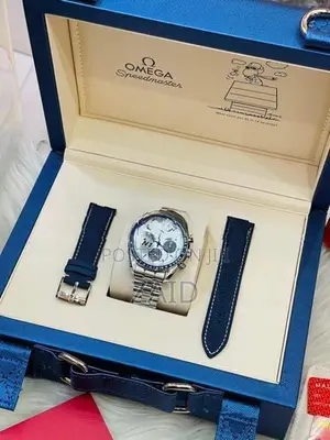 Omega Speedmaster Silver Snoopy Award 50 Swiss ETA Automatic Mens Watc