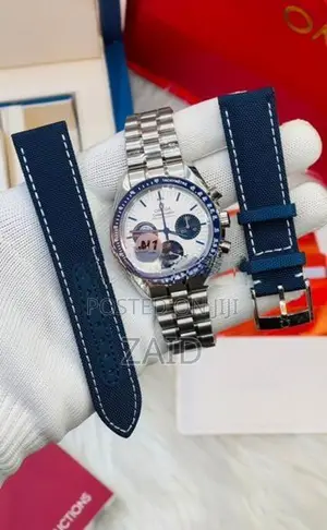 Omega Speedmaster Silver Snoopy Award 50 Swiss ETA Automatic Mens Watc