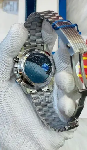 Omega Speedmaster Silver Snoopy Award 50 Swiss ETA Automatic Mens Watc