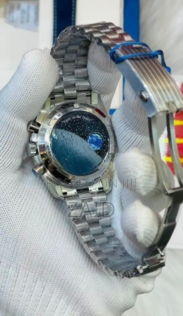 Omega Speedmaster Silver Snoopy Award 50 Swiss ETA Automatic Mens Watc