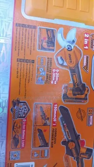 🌿 INGCO 20V Lithium-Ion Cordless Gardening Combo Kit – HERMAN HT 1180