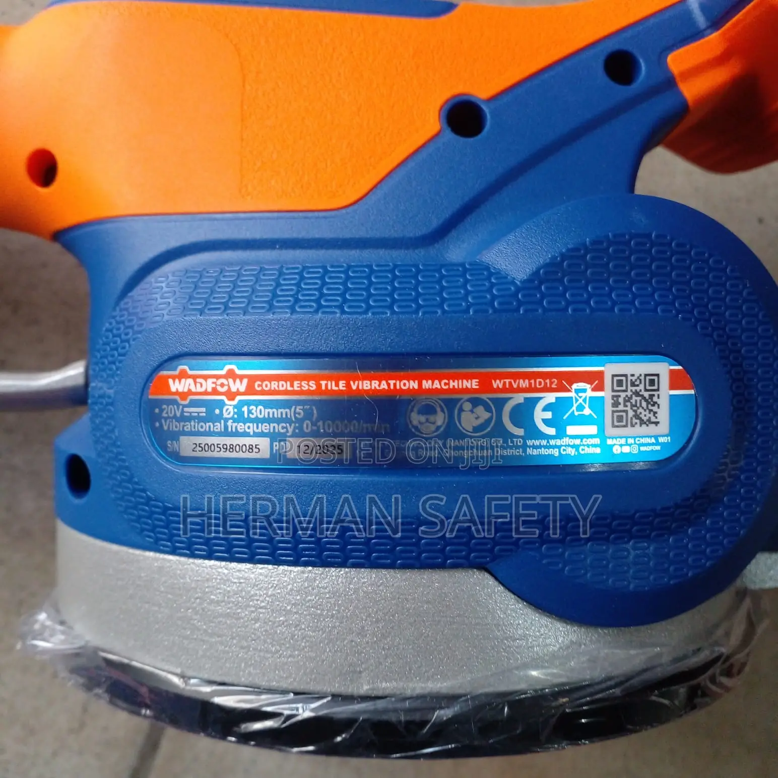 WADFOW 20V Cordless Tile Vibrator Machine 130mm (5")