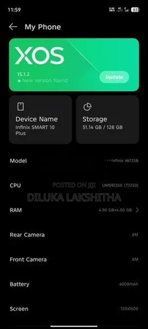 Infinix Smart 10 Plus (Used)