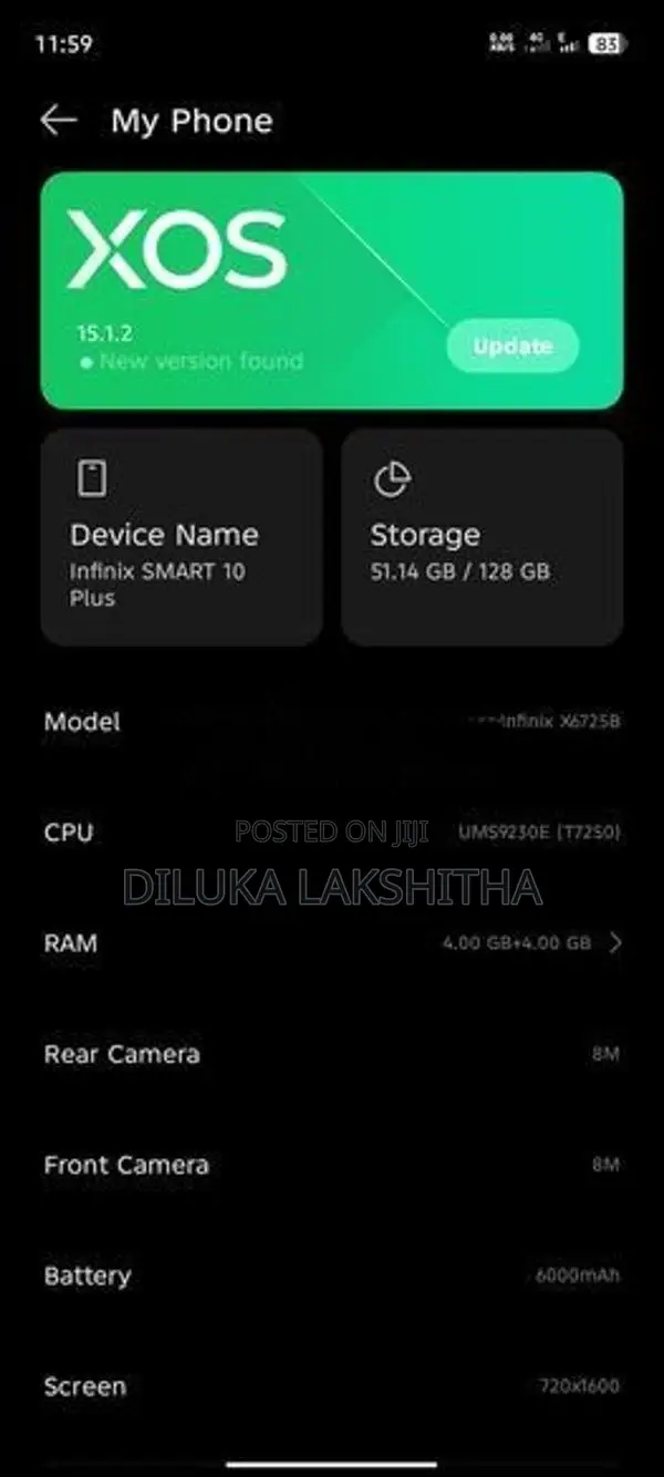 Infinix Smart 10 Plus (Used)