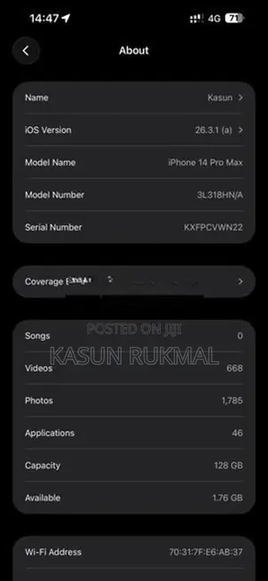 Apple iPhone 14 Pro Max (Used)