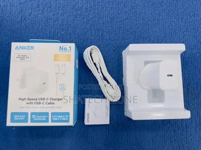 Anker Charger with Cable (20W) USB-C to Type-C (New)