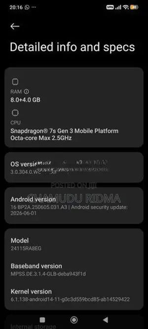 Xiaomi Redmi Note 14 Pro Plus (Used)