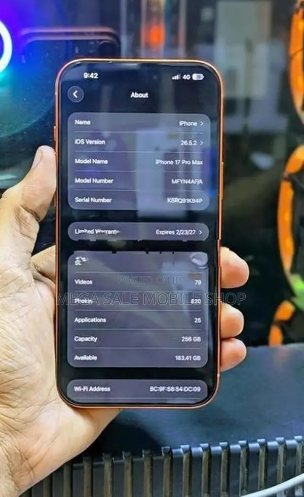 Apple iPhone 17 Pro Max 256GB (Used)