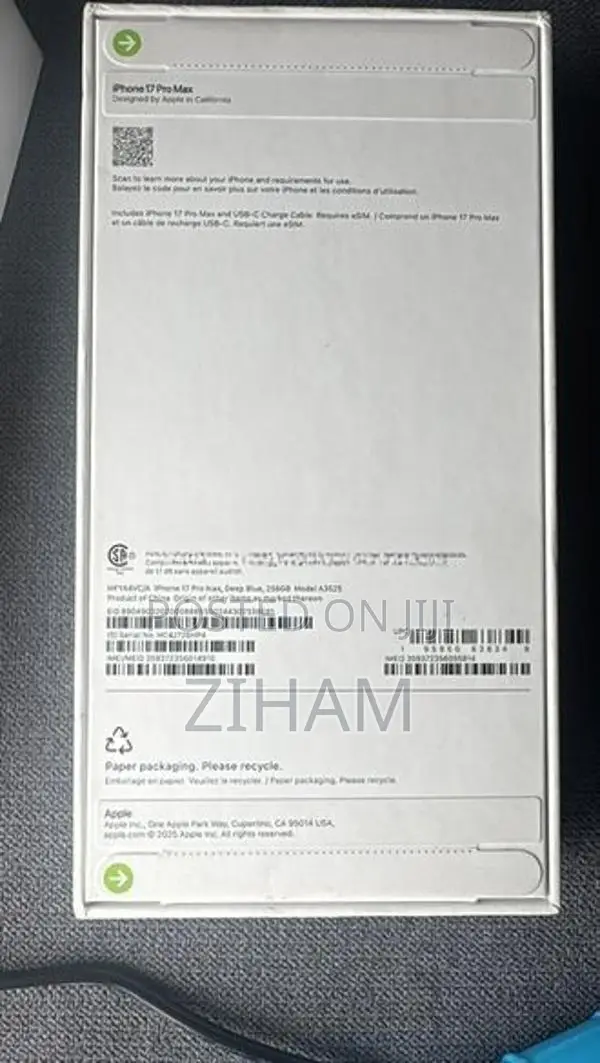 Apple iPhone 17 Pro Max 256GB ESIM (Brand New)