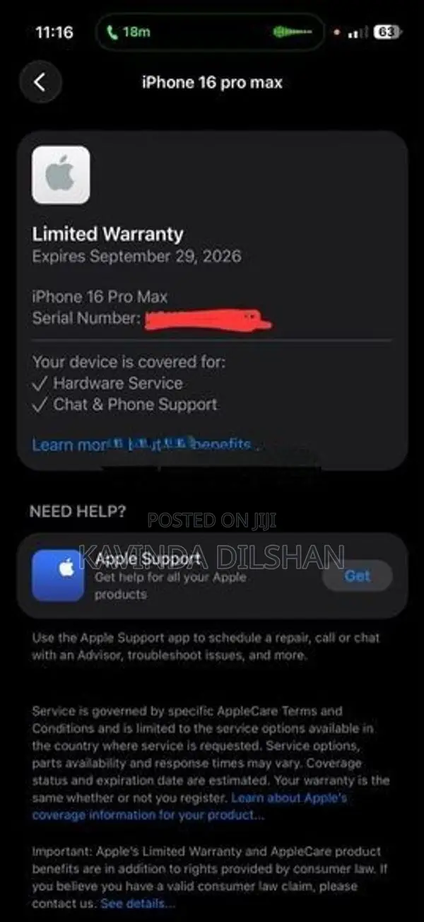 Apple iPhone 16 Pro Max (Used)
