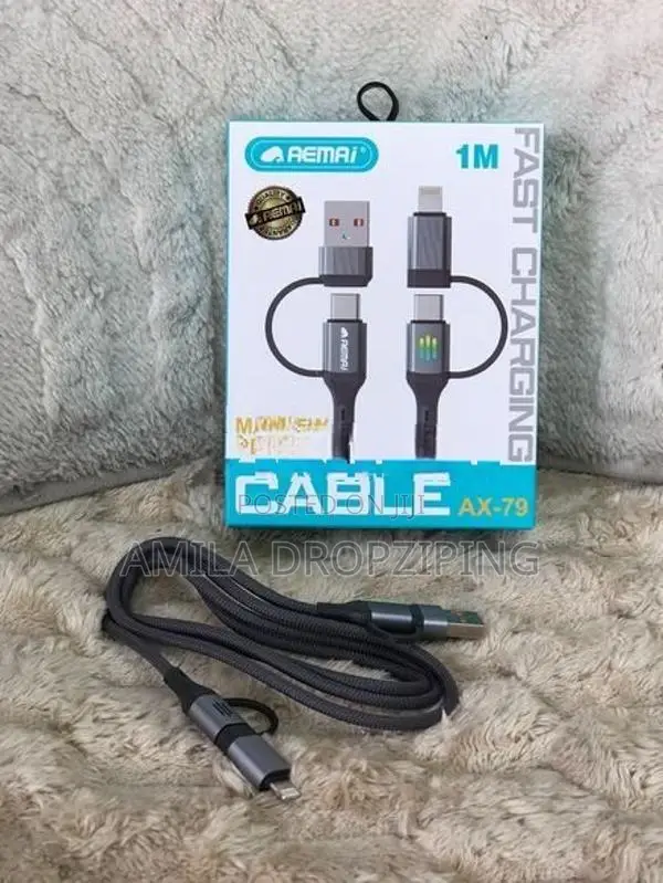 REMAI AX-79 4-in-1 Fast Charging Cable
