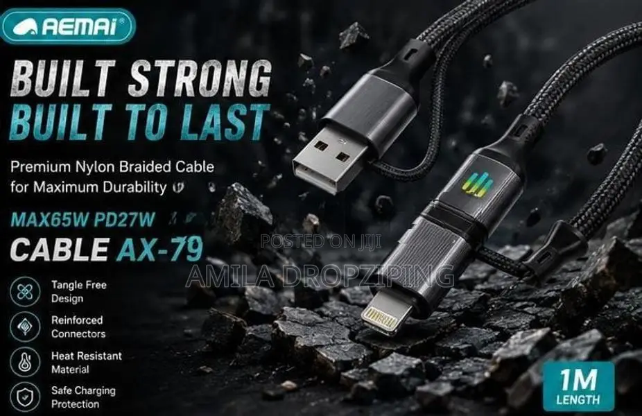 REMAI AX-79 4-in-1 Fast Charging Cable