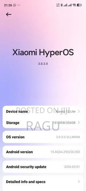 Xiaomi 13 Lite (Used)