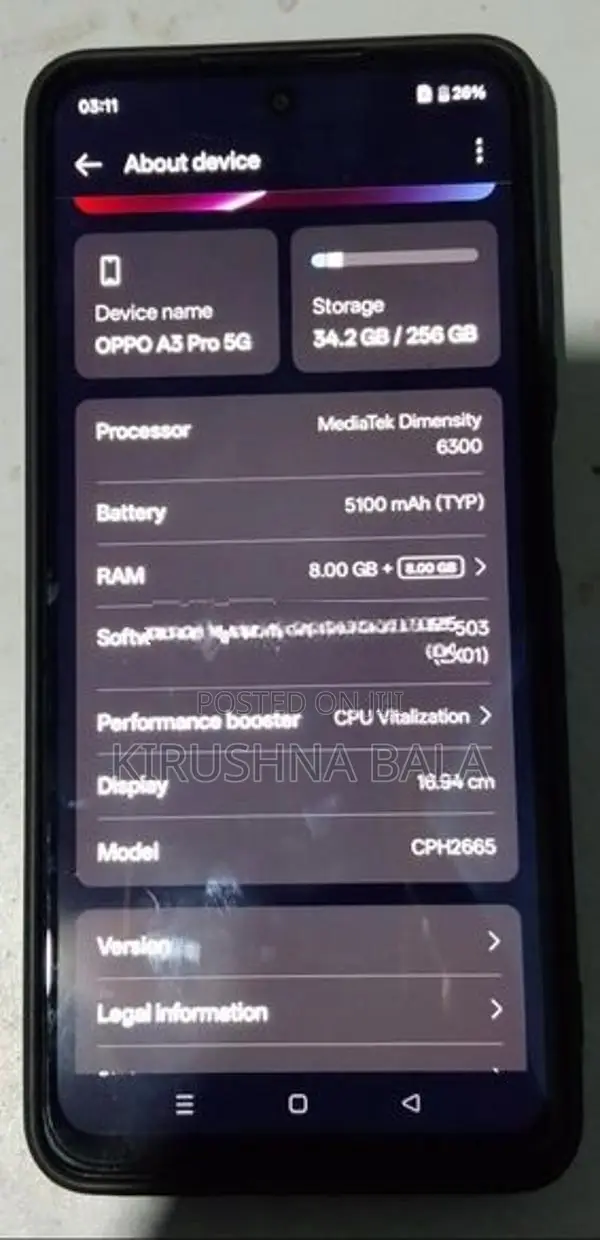 Oppo A3 (Used)