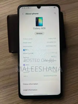 Samsung Galaxy A06 6GB 125GB (Used)