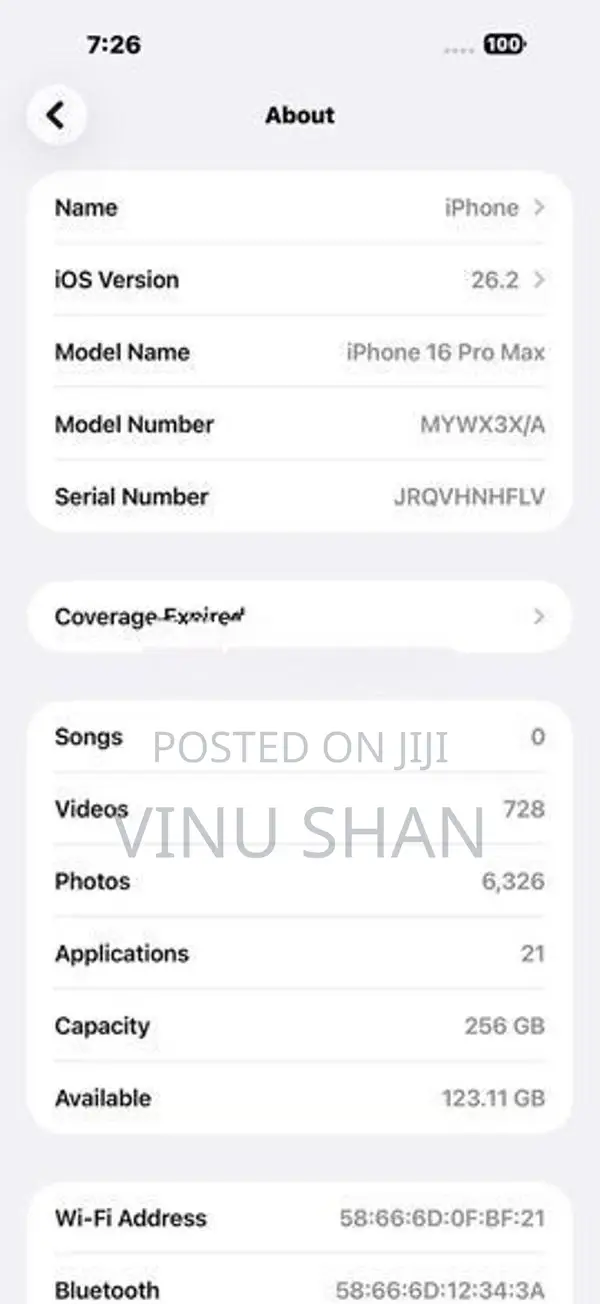 Apple iPhone 16 Pro (Used)