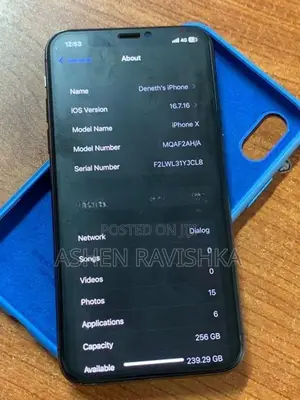 Apple iPhone X 256GB (Used)