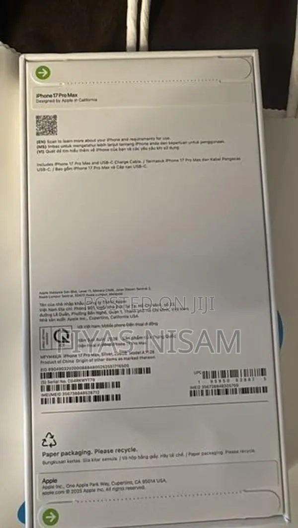 Apple iPhone 17 Pro Max 256GB (Brand New)