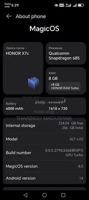 Honor X7c (Used)