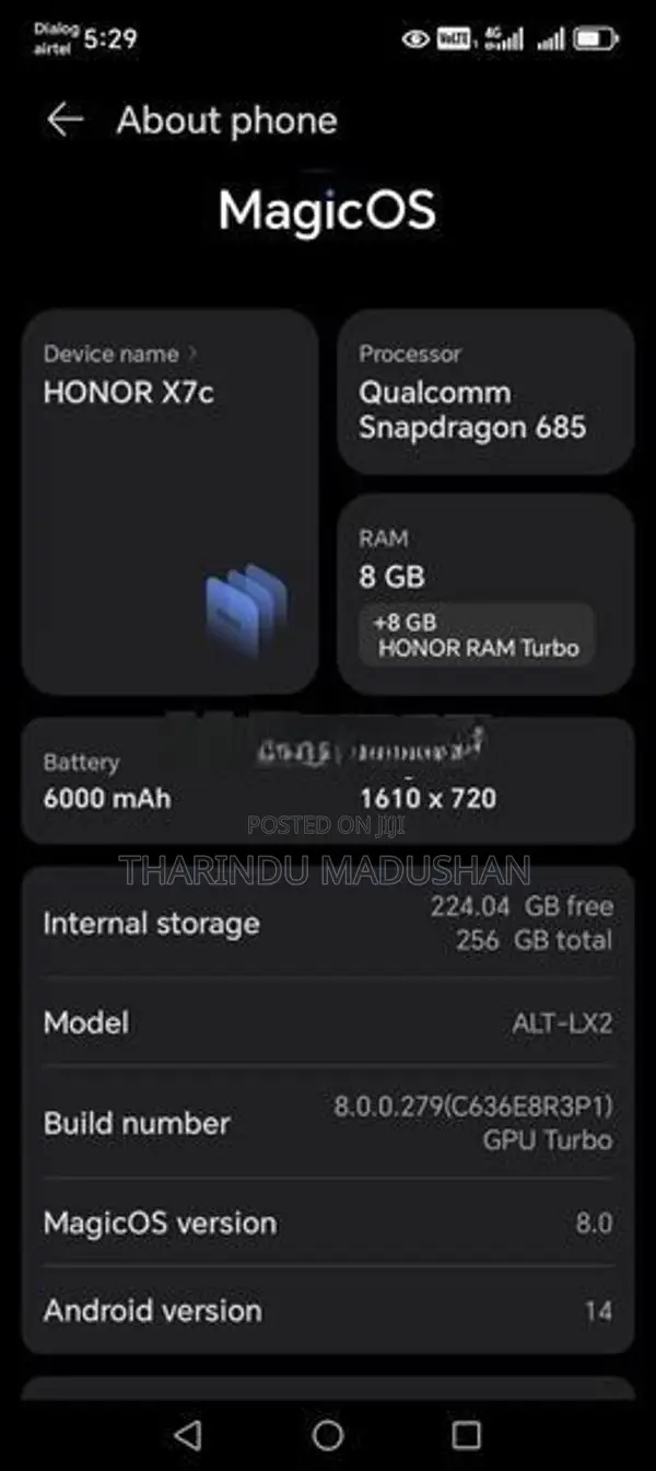 Honor X7c (Used)