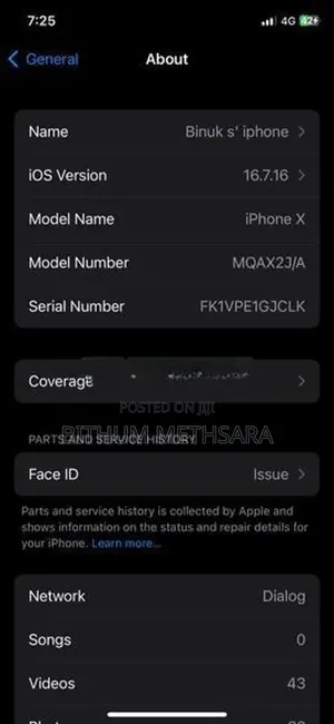 Apple iPhone X (Used)