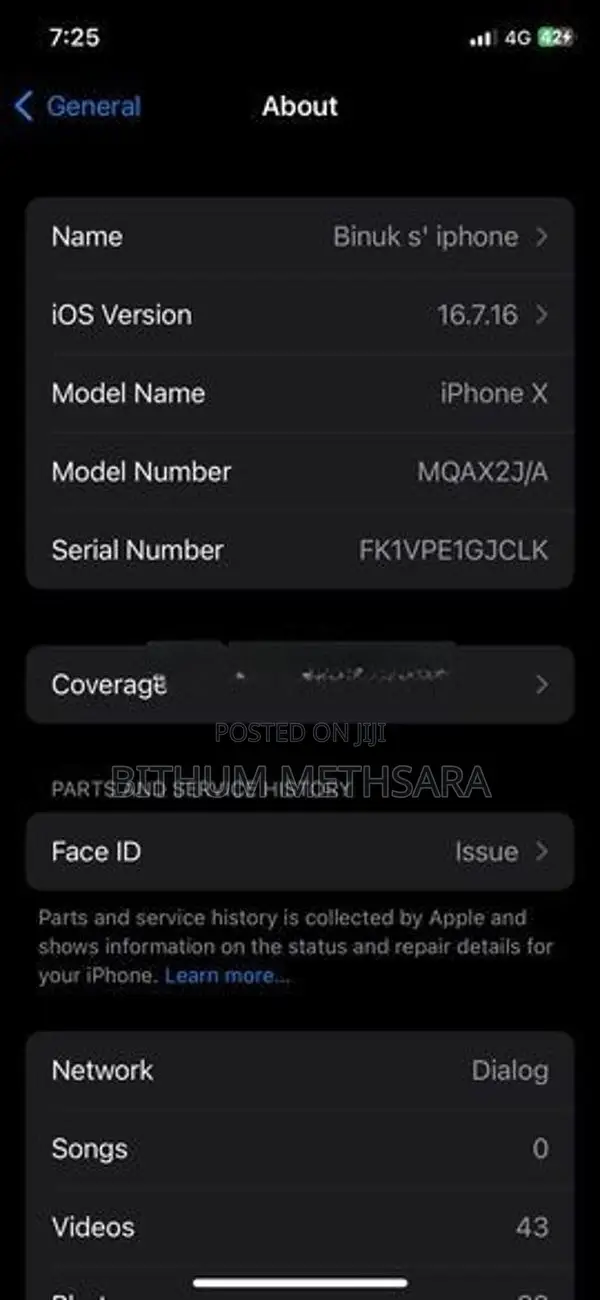 Apple iPhone X (Used)