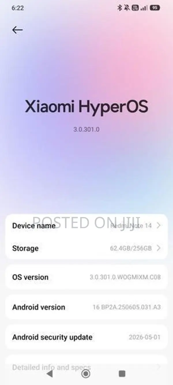 Xiaomi Redmi Note 14 16/256GB (Used)