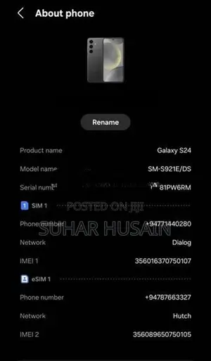 Samsung Galaxy S24 (Used)