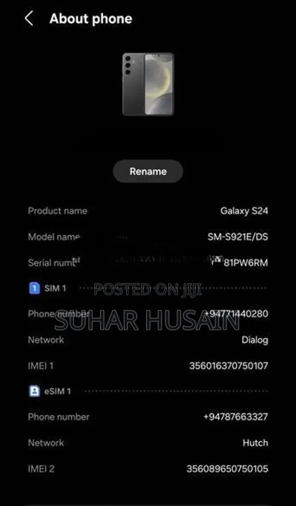 Samsung Galaxy S24 (Used)