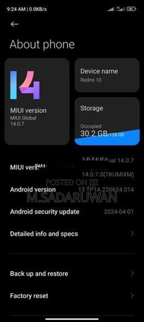Xiaomi Redmi 10 2024 (Used)