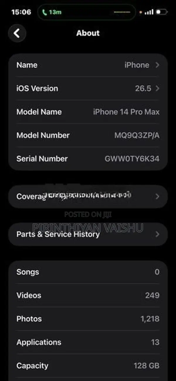 Apple iPhone 14 Pro Max 128GB (Used)