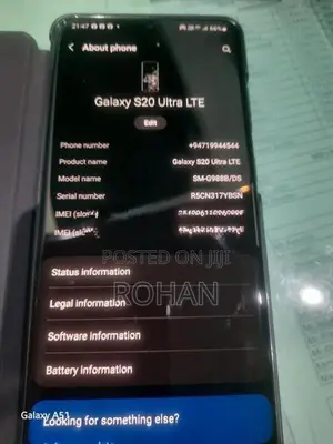 Samsung Galaxy S20 Ultra Ulter (Used)