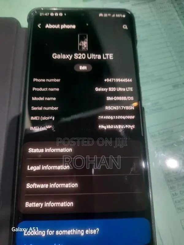 Samsung Galaxy S20 Ultra Ulter (Used)