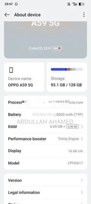 Oppo A59 5G (Used)