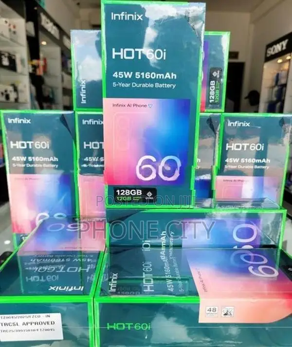 Infinix Hot 60i 256GB/128GB 50MP (Brand New)