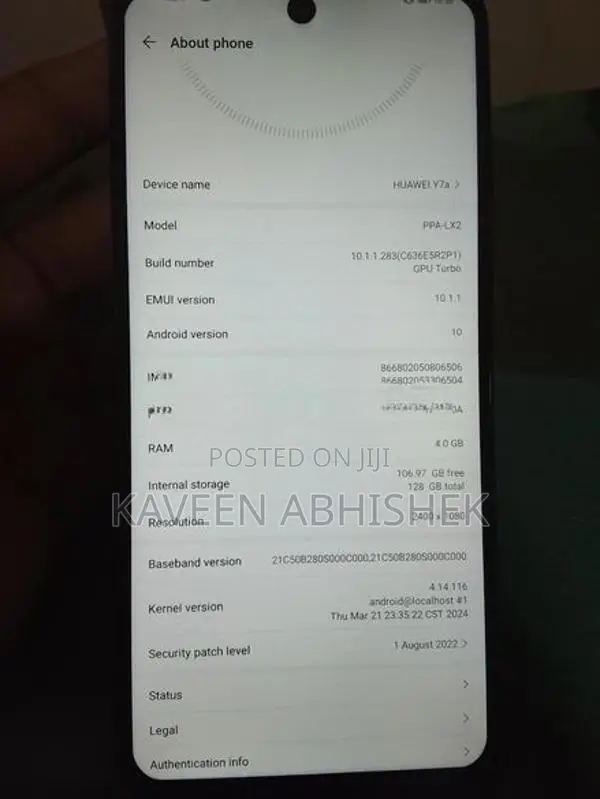 Huawei Y7a (Used)