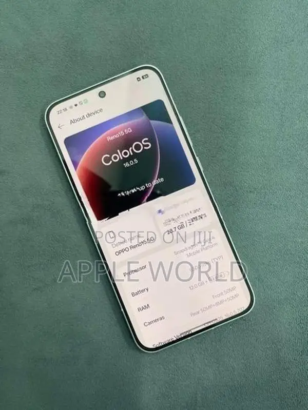 Oppo Reno 15 5G 12GB 256GB (Used)