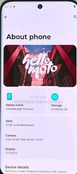 Moto Edge 70 Fusion 5G (Used)