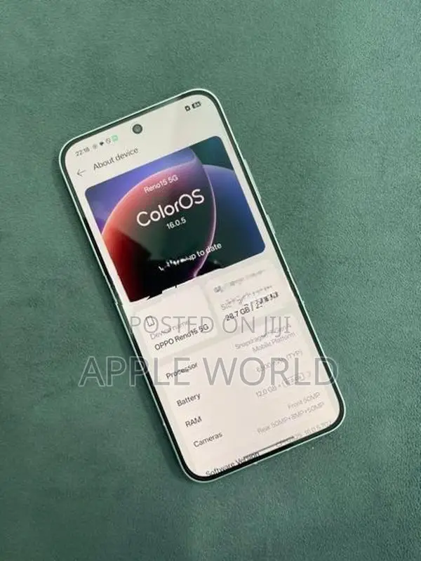 Oppo Reno 15 5G 12GB 256GB (Used)