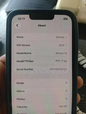 Apple iPhone 13 Ios 26.5 (Used)