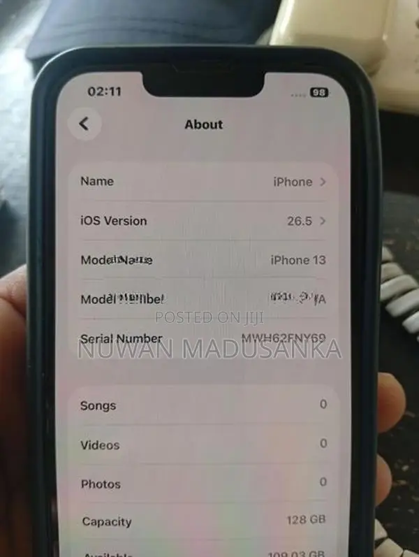 Apple iPhone 13 Ios 26.5 (Used)