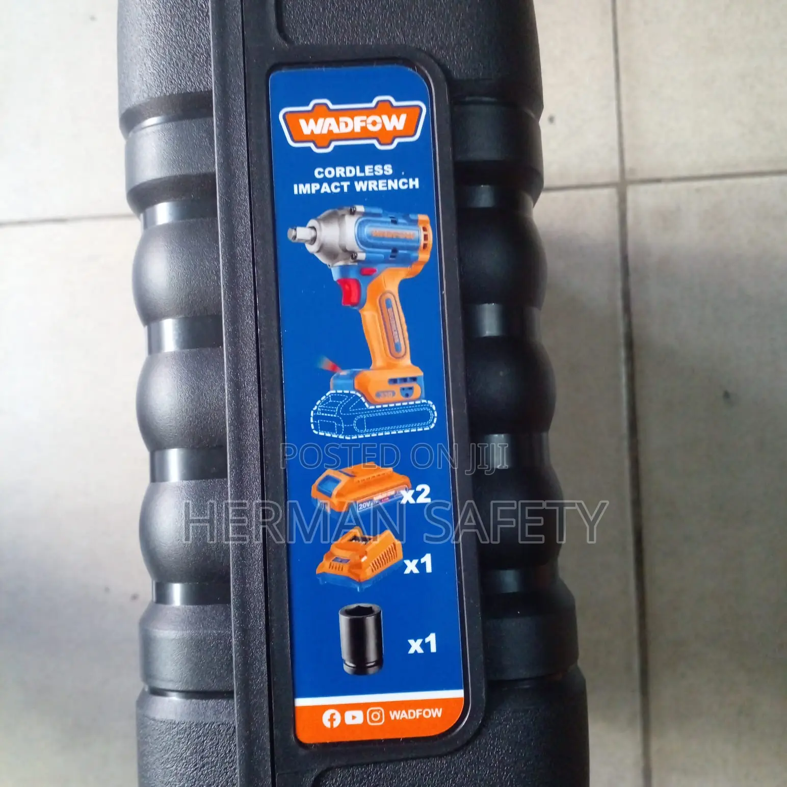 WADFOW WCD1B33 20V Brushless Cordless Impact Wrench 330Nm